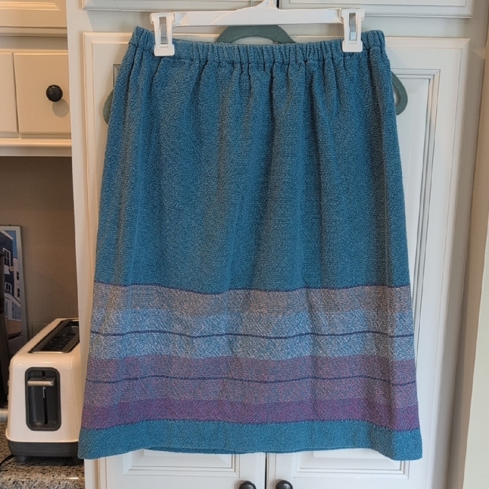 Blue and Purple Women's Skirt